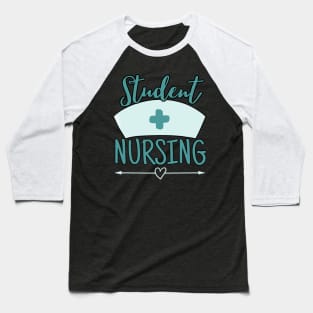 Pastel Nurse Students Nursing Green Baseball T-Shirt